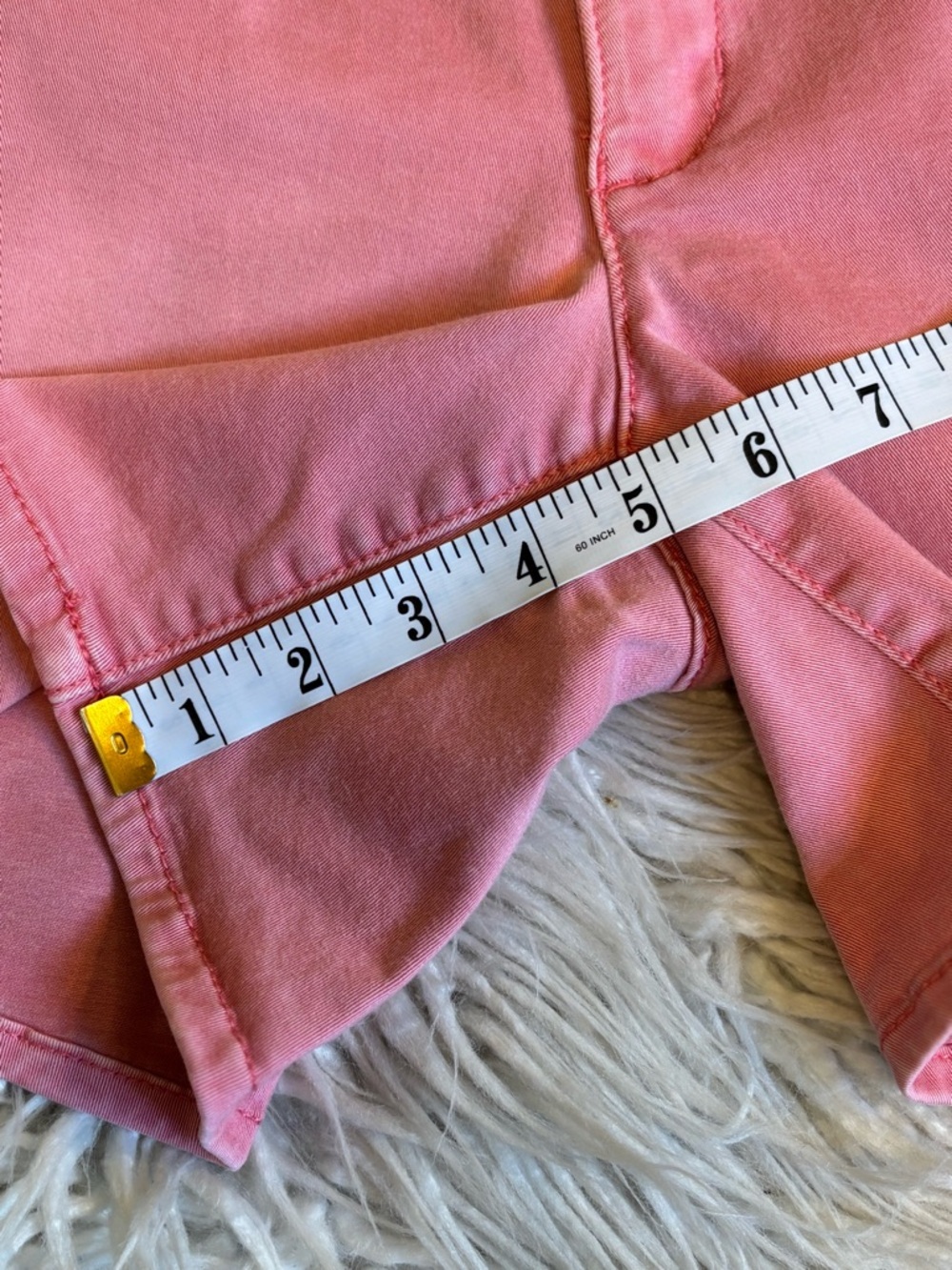 American Eagle Midi Super Stretch Pink Shorts Size 8 EUC - Picture 5 of 7